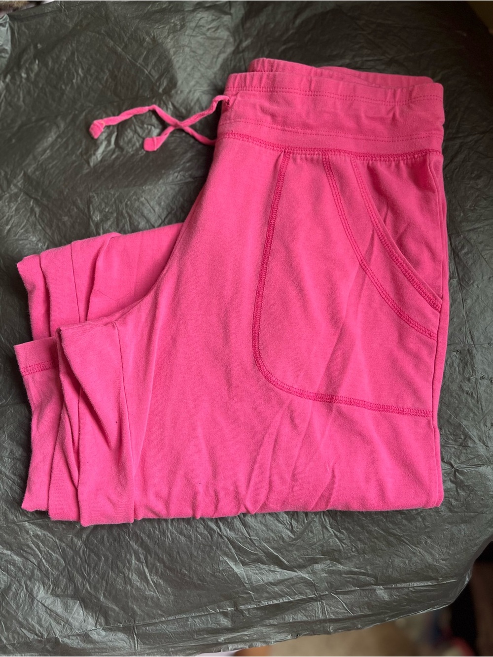 Hot Pink Drawstring Jogger Pants